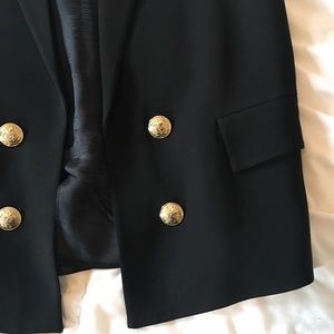 Zara double breasted tuxedo vest
